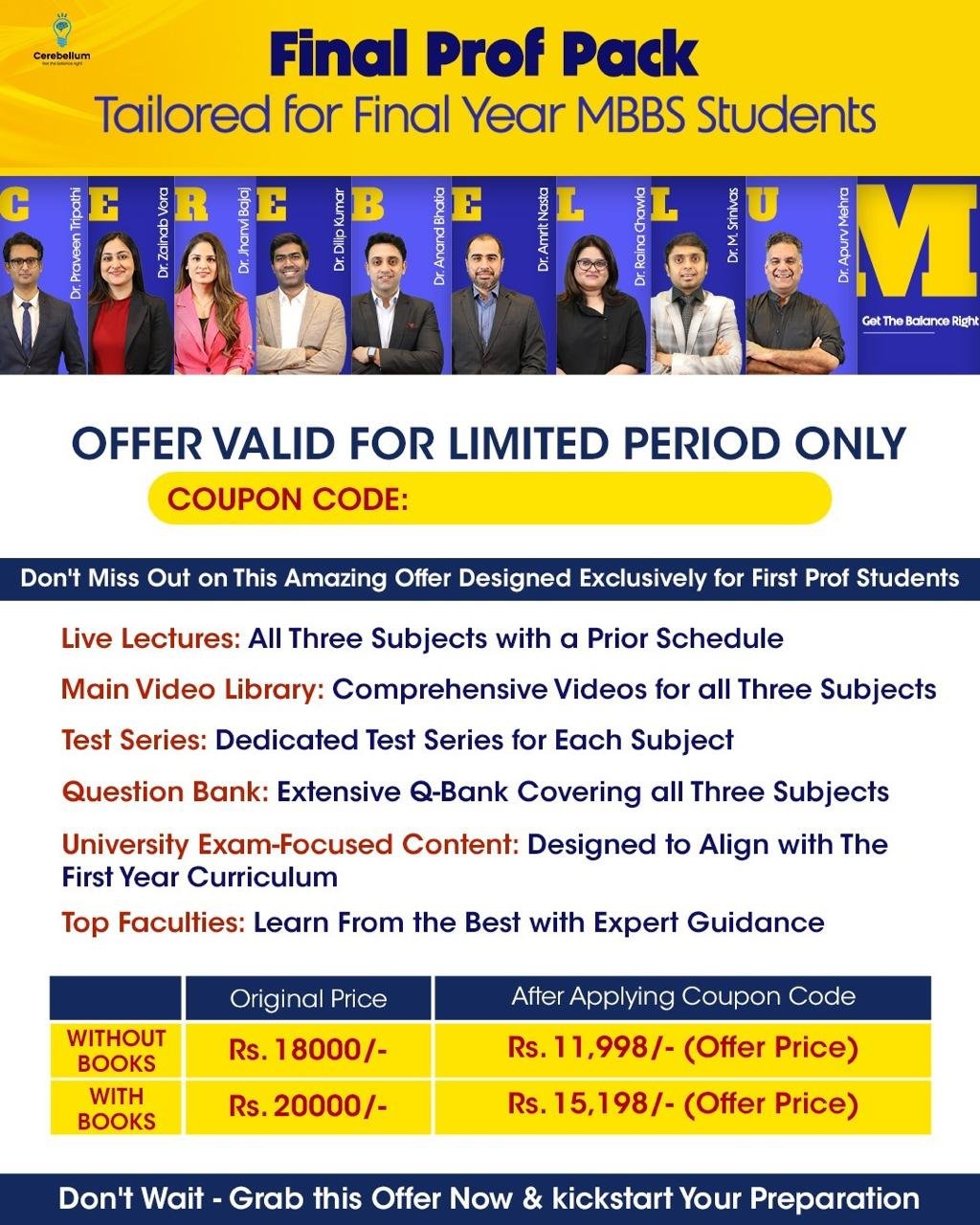 Final Prof Pack promotional poster