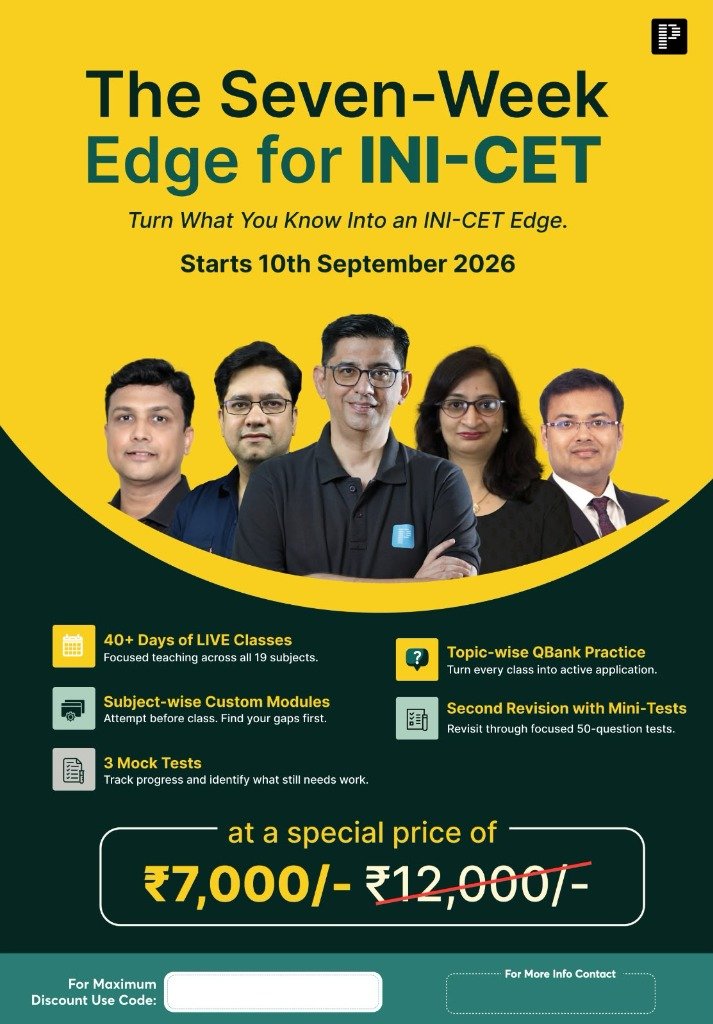 PrepLadder INI-CET Live Crash Course Creative